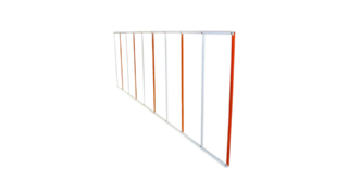 Алюмінієва шторка-решітка WA13 під стрілу 2м.